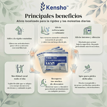 Cómo poner parche para dolor de rodilla y recuperación de movilidad.