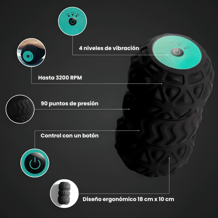 VIVRAT Roll | Rodillo de Masaje Vibratorio