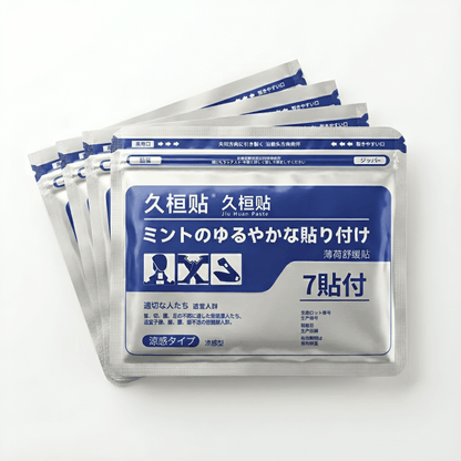 Parche de alivio para dolor cervical y contracturas en el cuello.